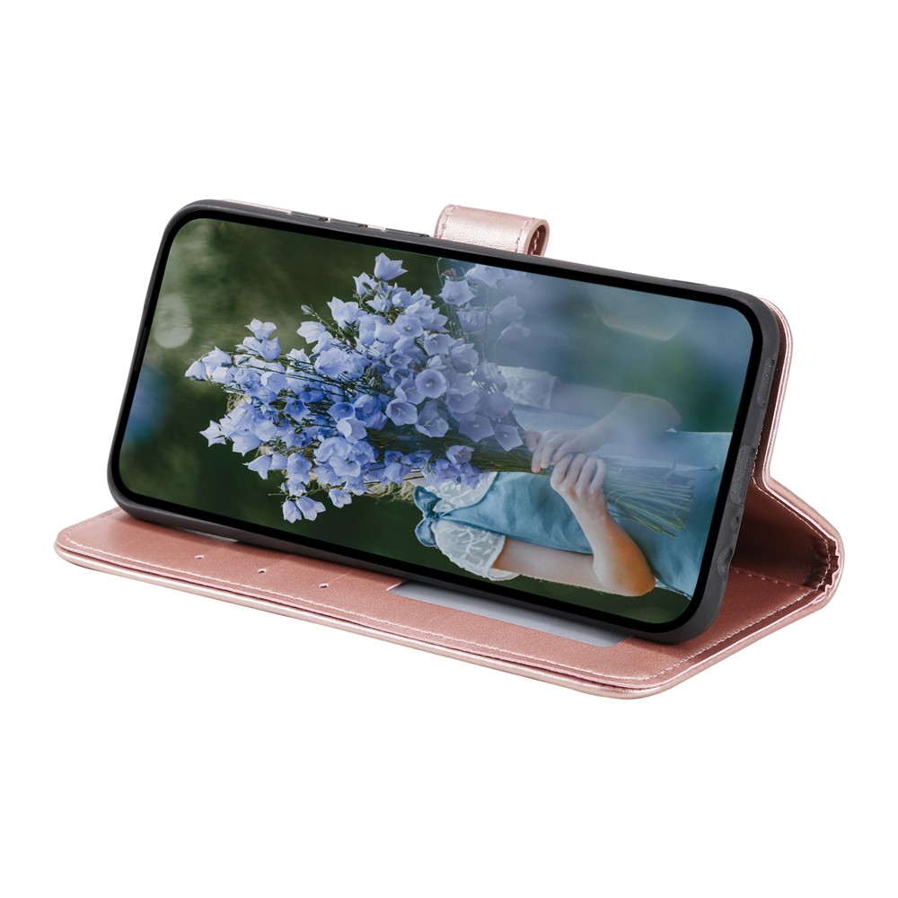  Sony Xperia 1 VII Fodral Mandala Läder Roséguld