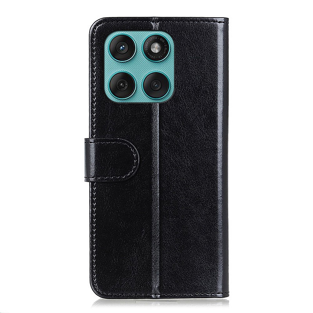  Motorola Edge 60 / 60 Fusion Fodral Crazy Horse Läder Svart