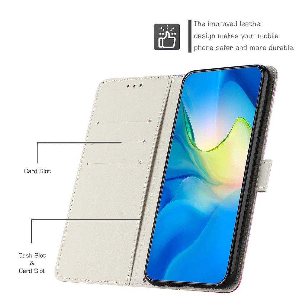  Motorola Edge 60 / 60 Fusion Fodral Läder Marmor Lila