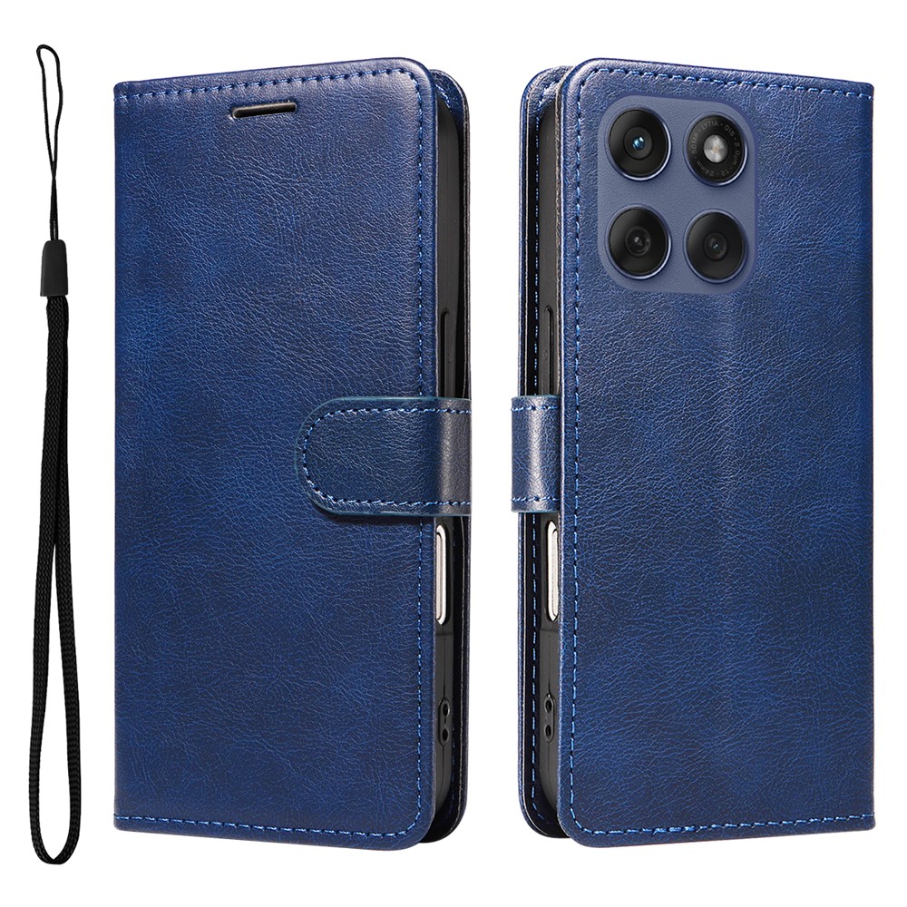  Motorola Edge 60 / 60 Pro / 60 Fusion Fodral Läder Blå