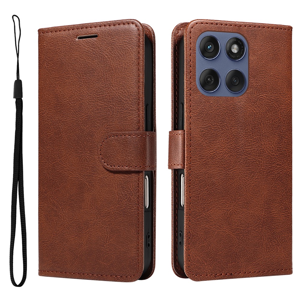  Motorola Edge 60 / 60 Pro / 60 Fusion Fodral Läder Brun