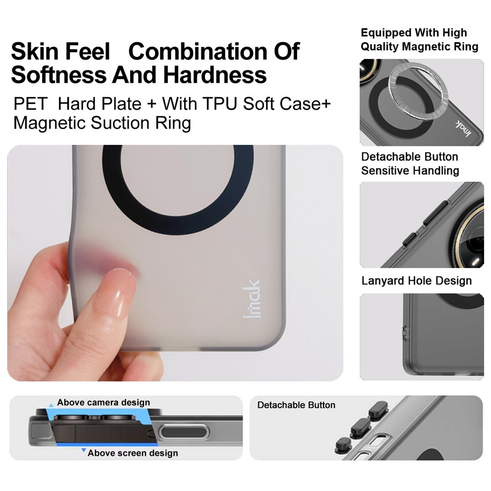 IMAK IMAK Motorola Edge 60 Pro Skal MagSafe Anti Drop Svart