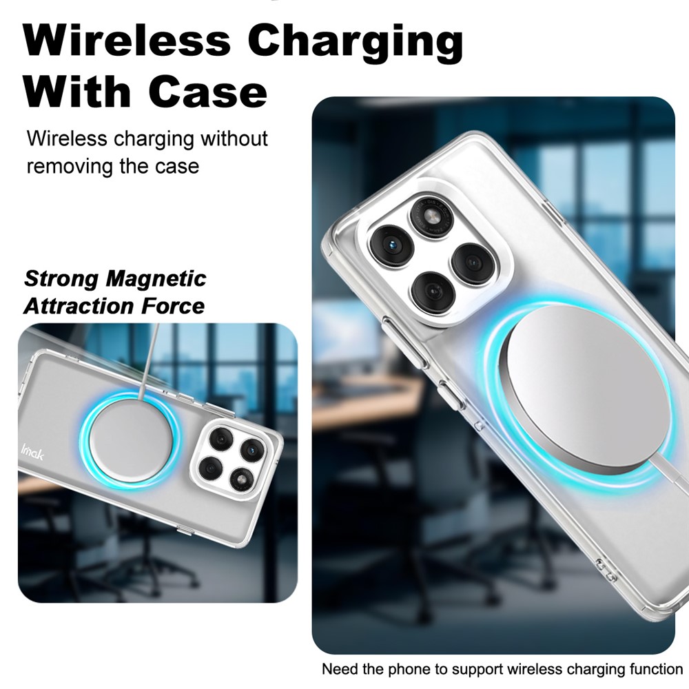 IMAK IMAK Motorola Edge 60 Pro Skal MagSafe Anti Drop Vit