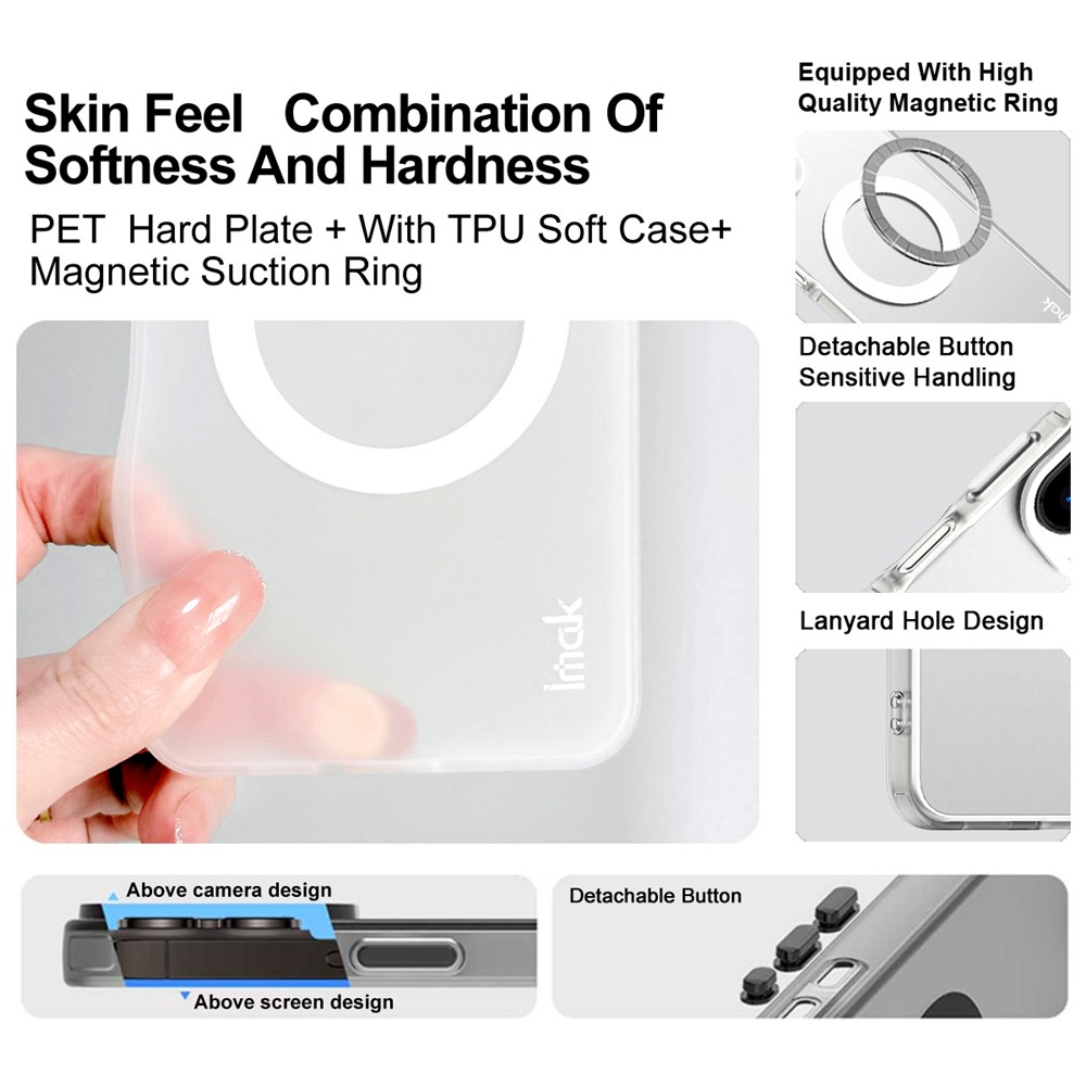IMAK IMAK Motorola Edge 60 Pro Skal MagSafe Anti Drop Vit