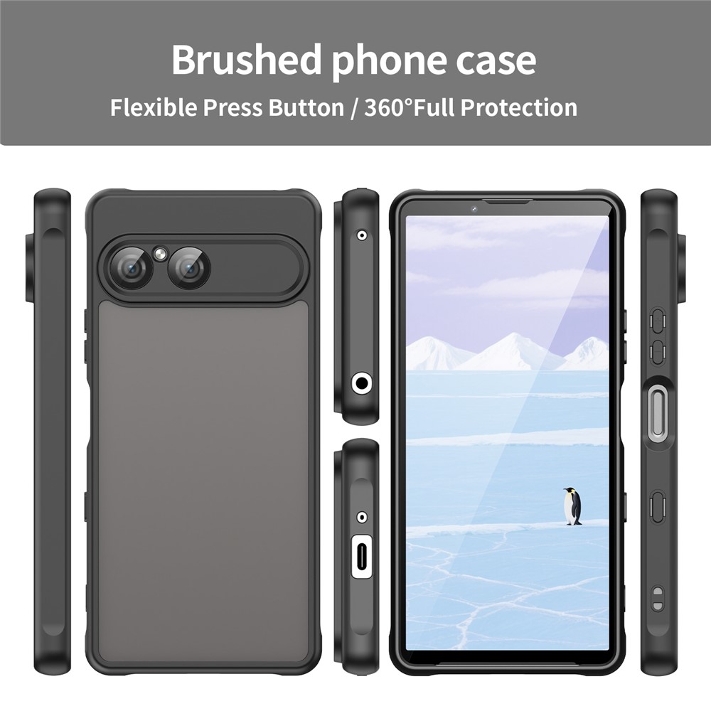  Sony Xperia 10 VII Skal Hybrid Frosted Svart