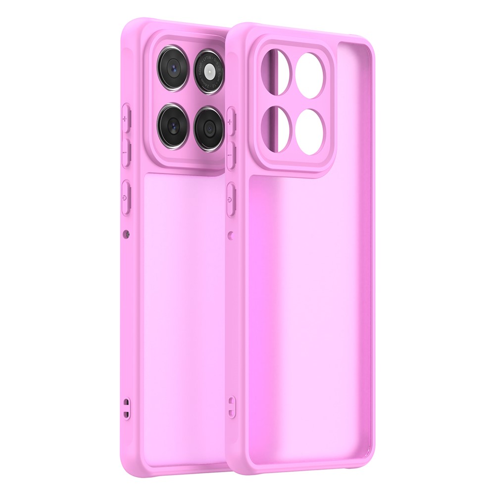  Motorola Edge 60 / 60 Fusion Skal Hybrid Frosted Rosa