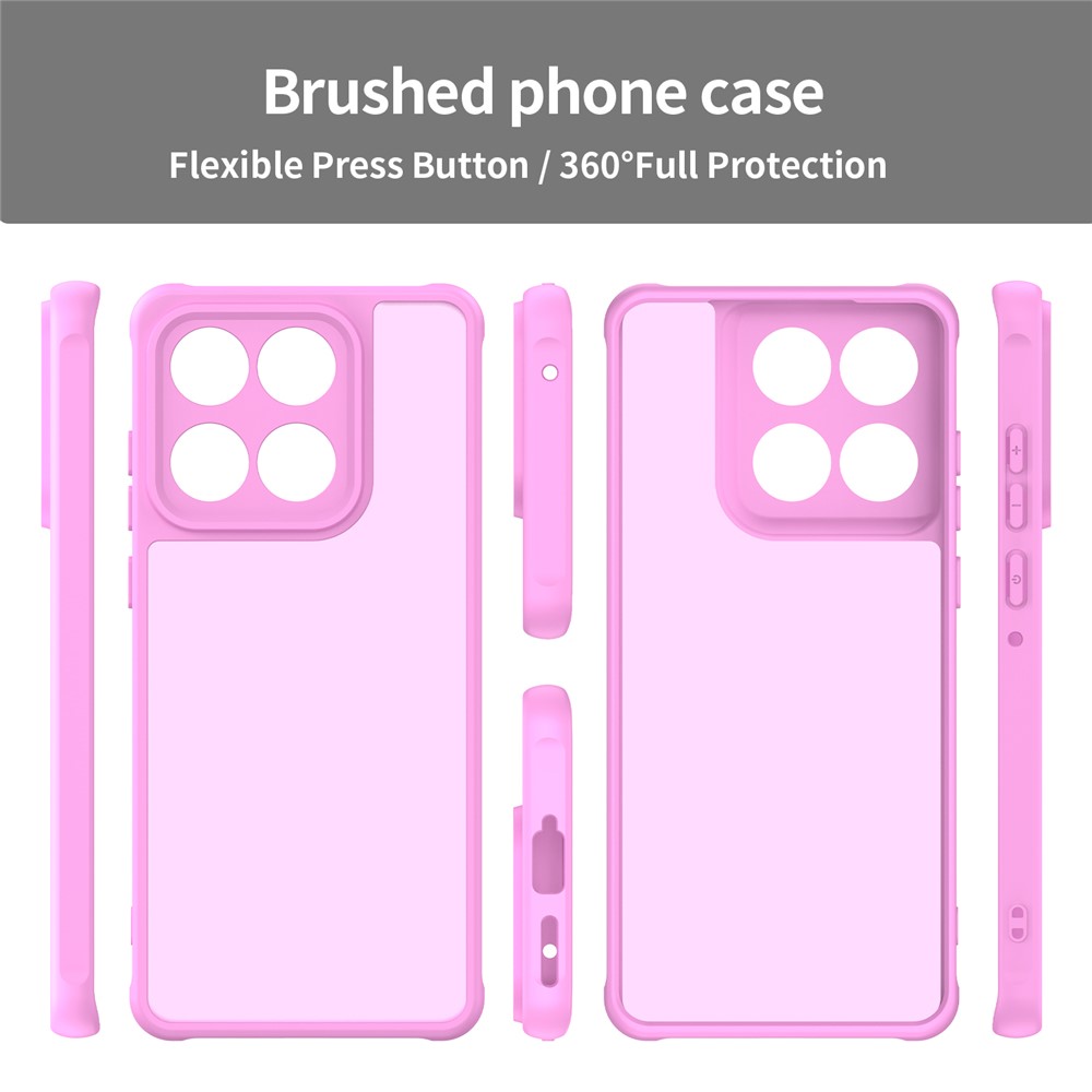  Motorola Edge 60 / 60 Fusion Skal Hybrid Frosted Rosa