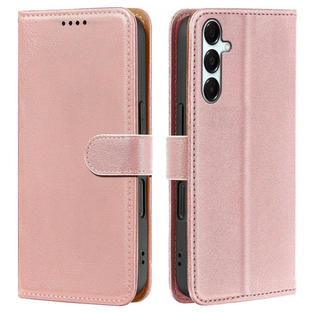  Samsung Galaxy A27 Plånboksfodral Läder Roséguld
