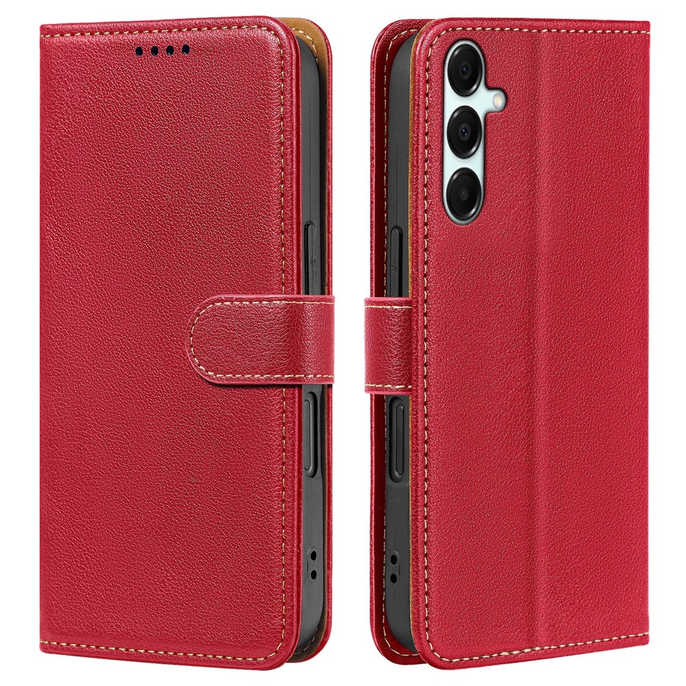  Samsung Galaxy A27 Plånboksfodral Läder Röd