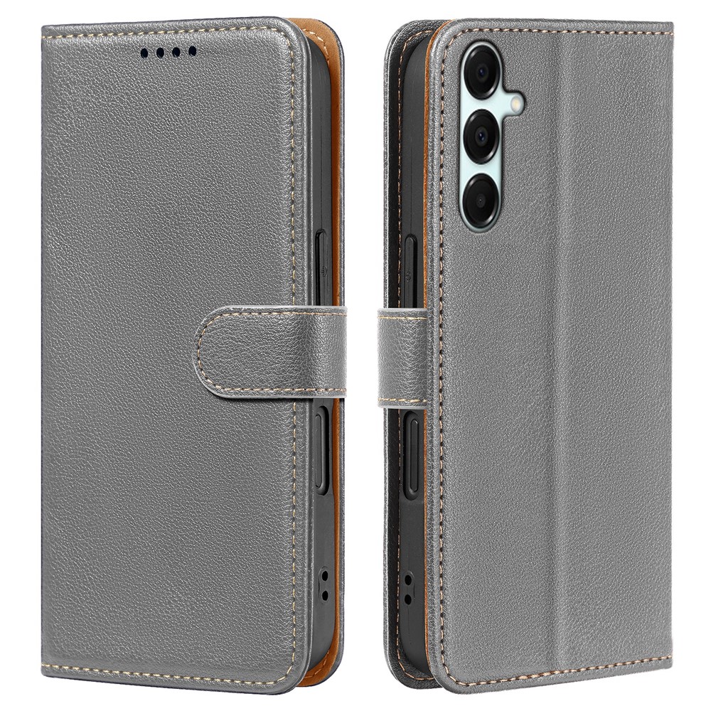  Samsung Galaxy A27 Plånboksfodral Läder Grå