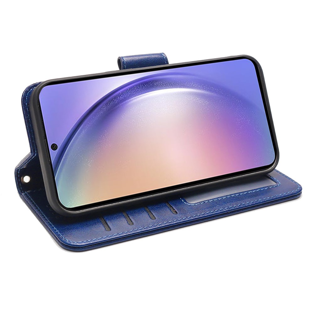  Samsung Galaxy A27 Fodral Läder Blå
