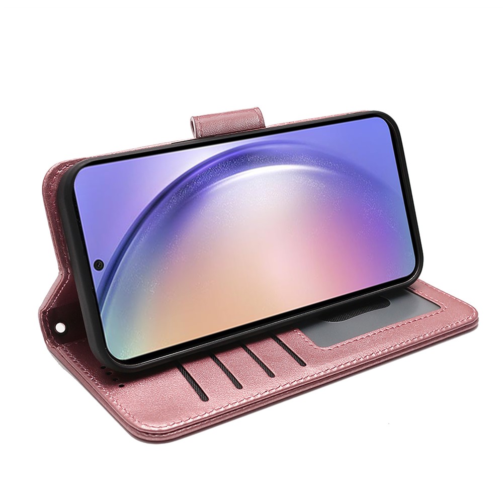  Samsung Galaxy A27 Fodral Läder Roséguld