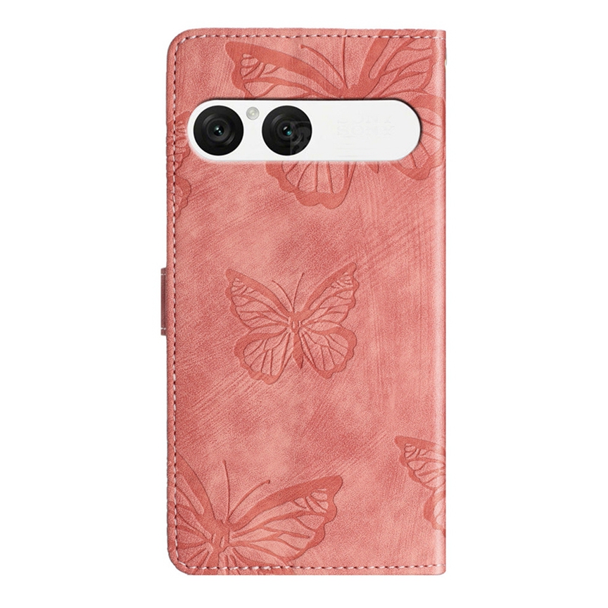  Sony Xperia 10 VII Fodral Fjäril Tryck Rosa