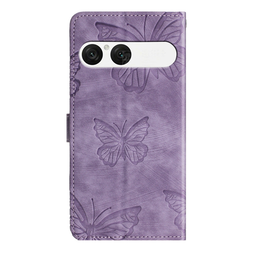  Sony Xperia 10 VII Fodral Fjäril Tryck Lila
