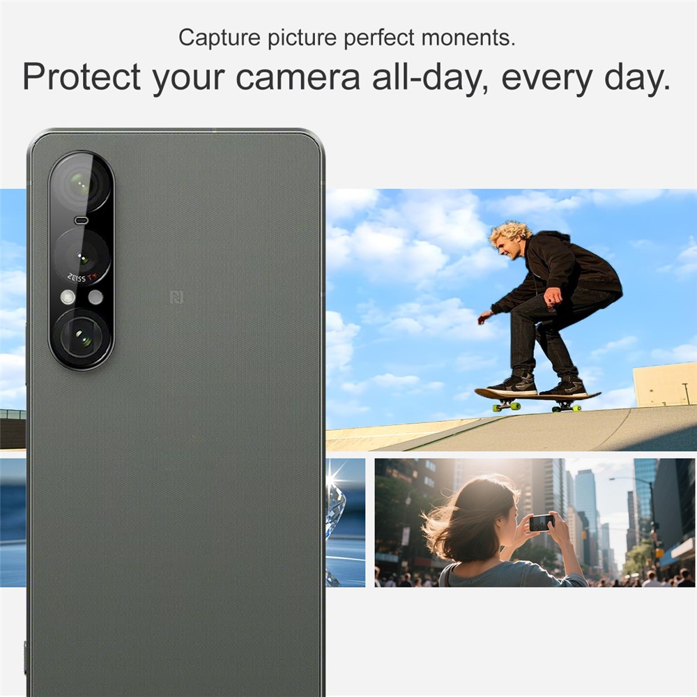 IMAK IMAK Sony Xperia 1 VII Linsskydd Härdat Glas Svart