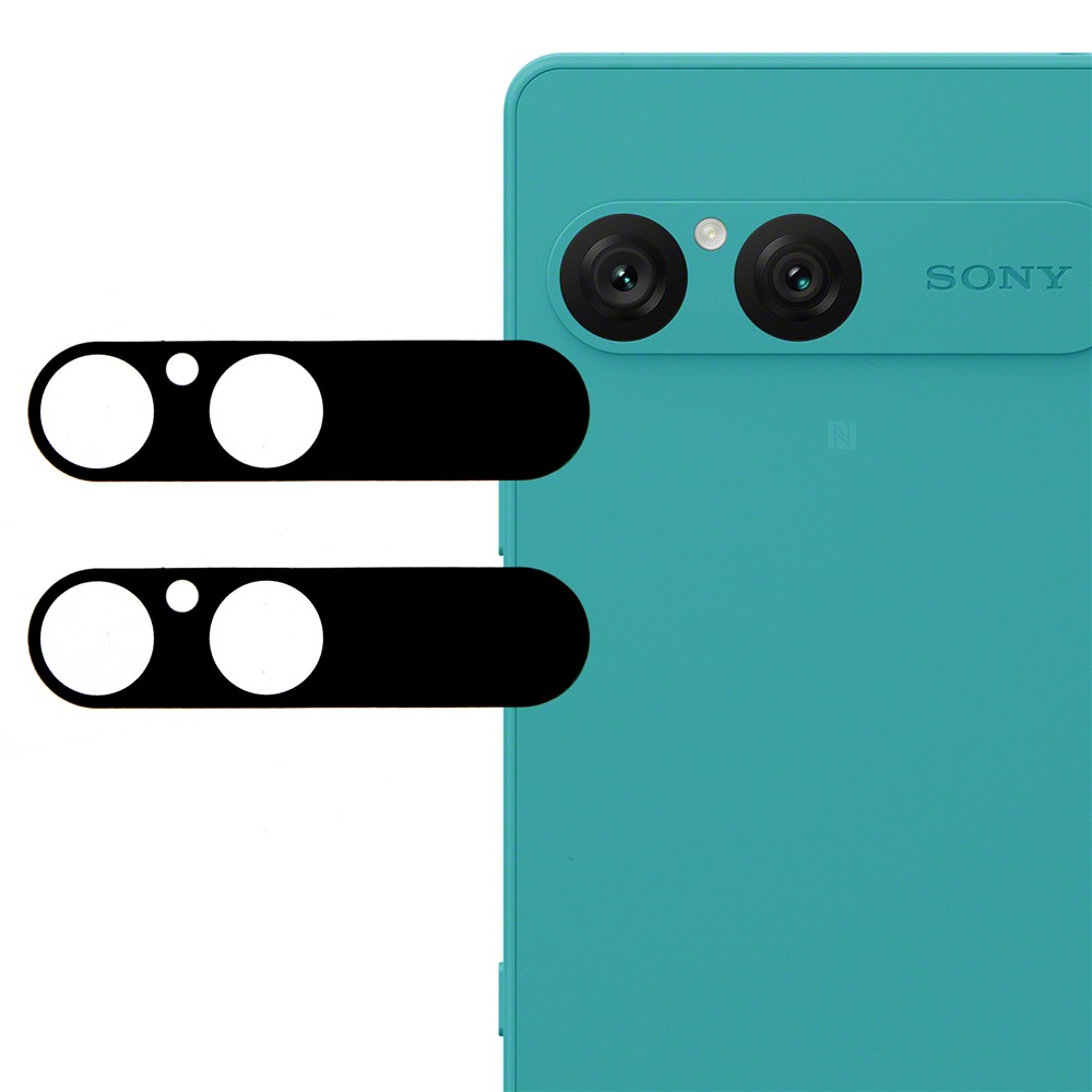 Sony Xperia 10 VII 2-PACK Linsskydd Härdat Glas Svart