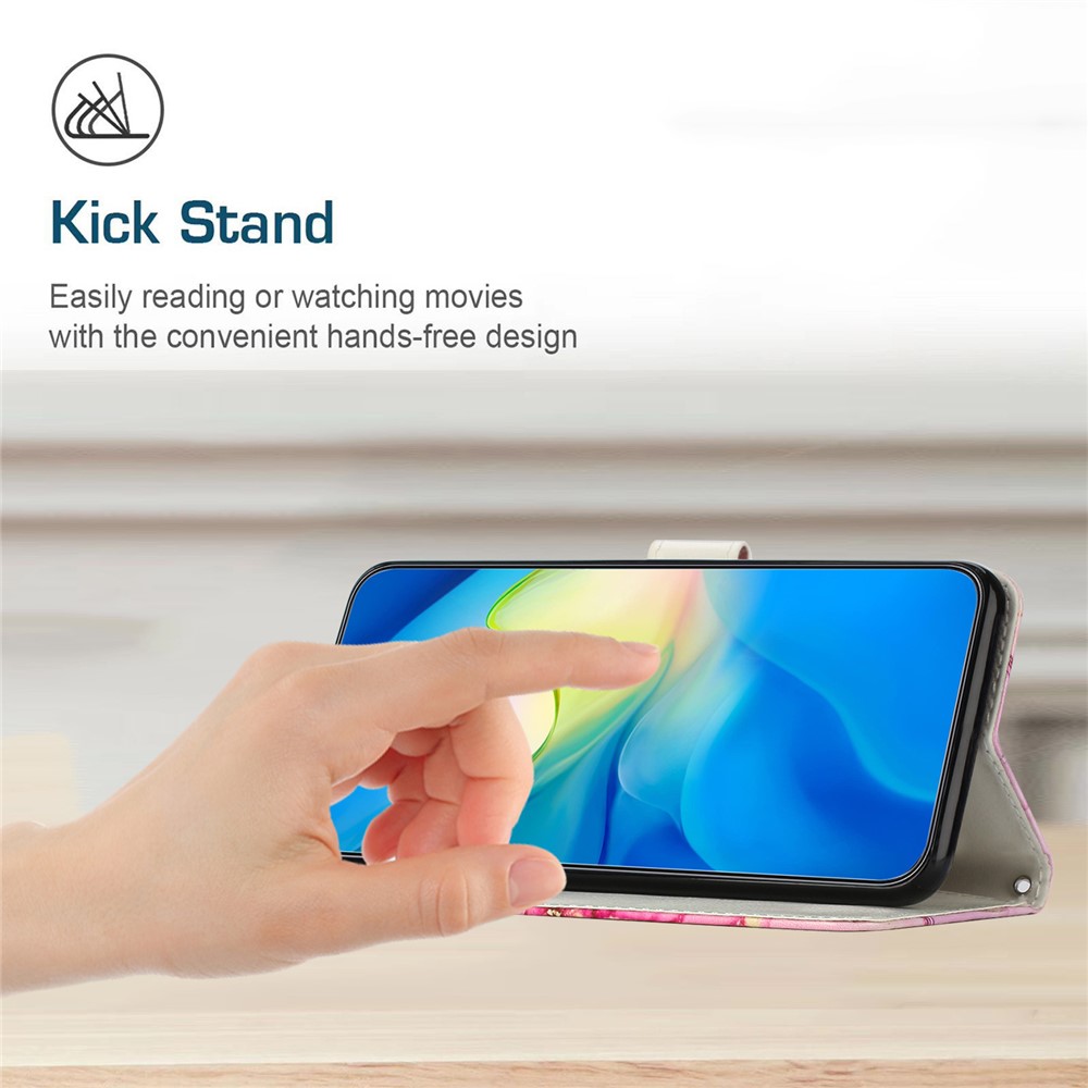  Samsung Galaxy A26/A17/A16 Fodral Läder Marmor Lila