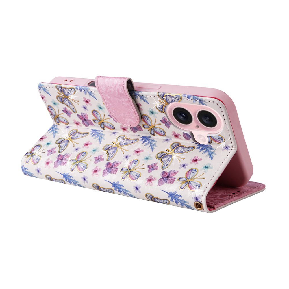  iPhone 17 Fodral RFID Läder Fjärilar / Blommor