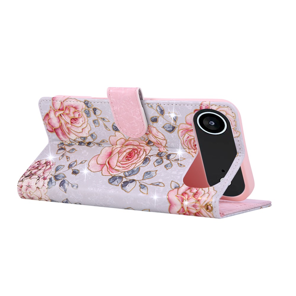  iPhone Air Fodral RFID Läder Rosa Blommor