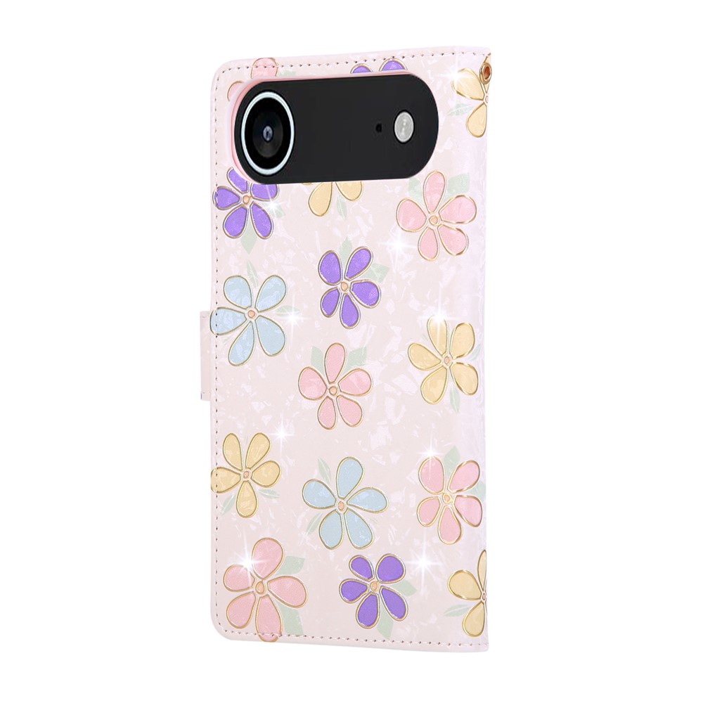  iPhone Air Fodral RFID Läder Färgglada Blommor