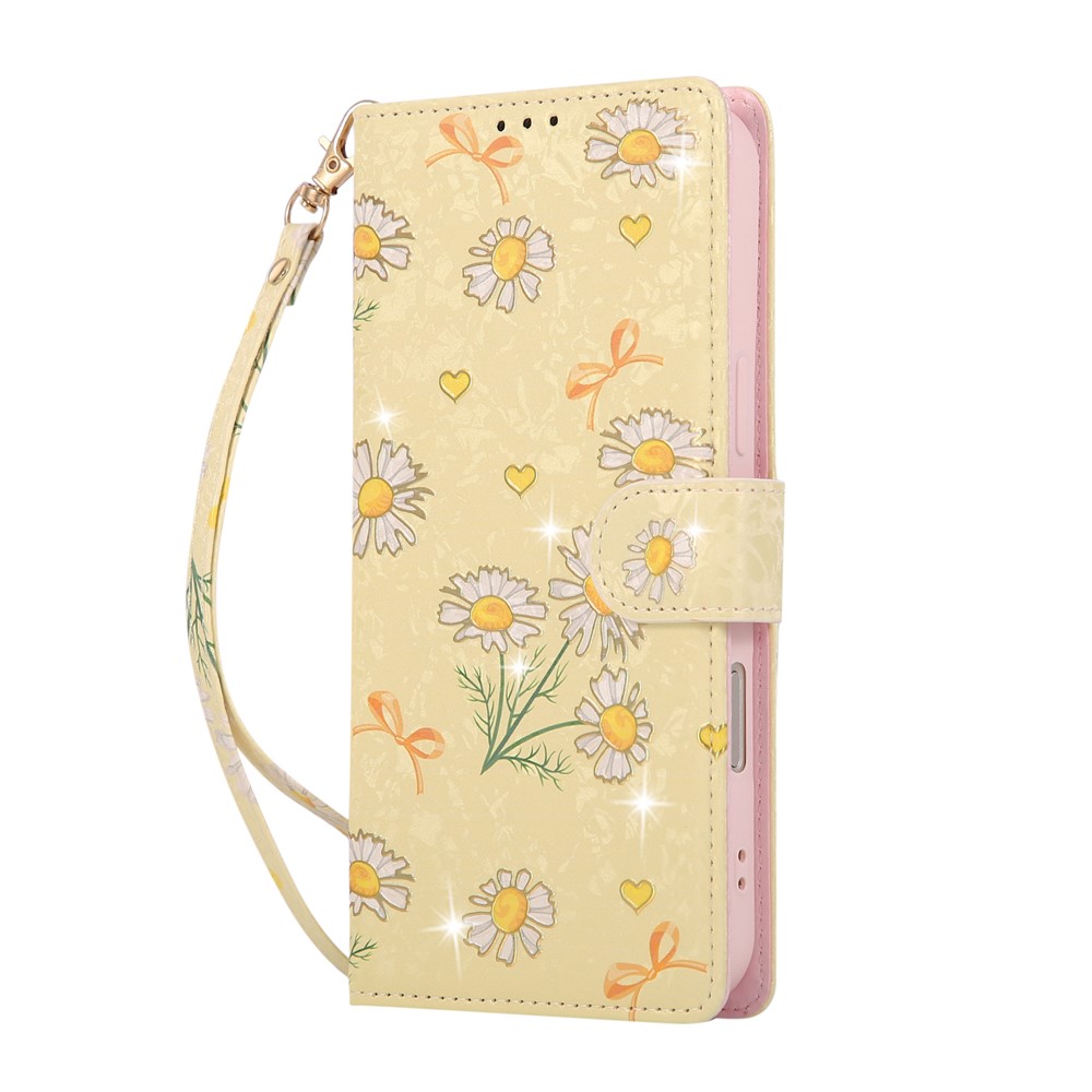  iPhone Air Fodral RFID Läder Yellow Daisy