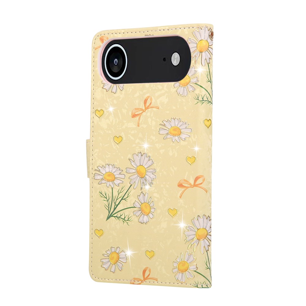  iPhone Air Fodral RFID Läder Yellow Daisy