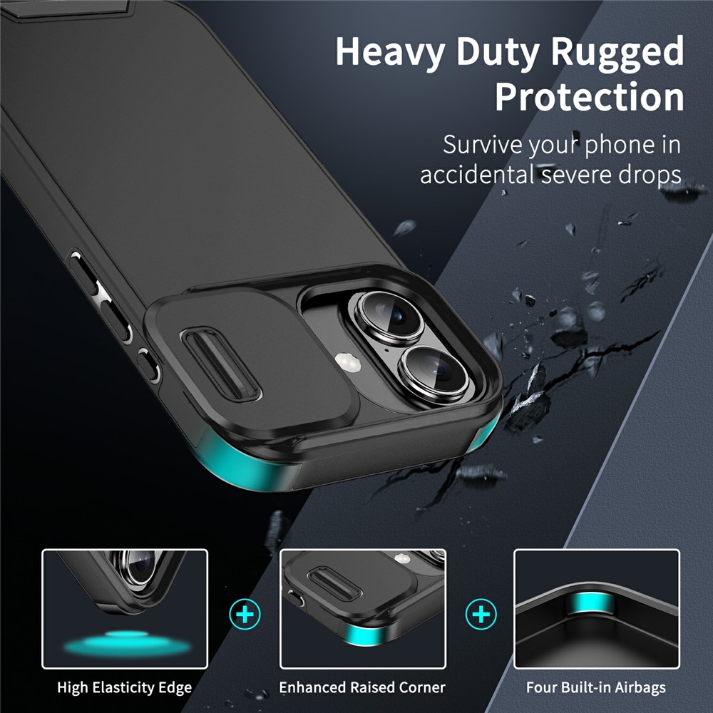  iPhone 17 Skal Hybrid Armor CamCover Svart