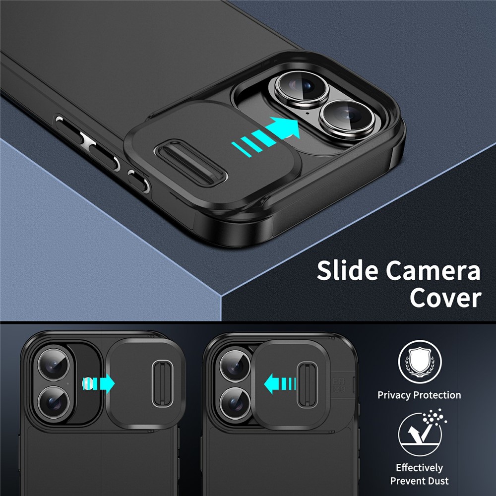  iPhone 17 Skal Hybrid Armor CamCover Svart