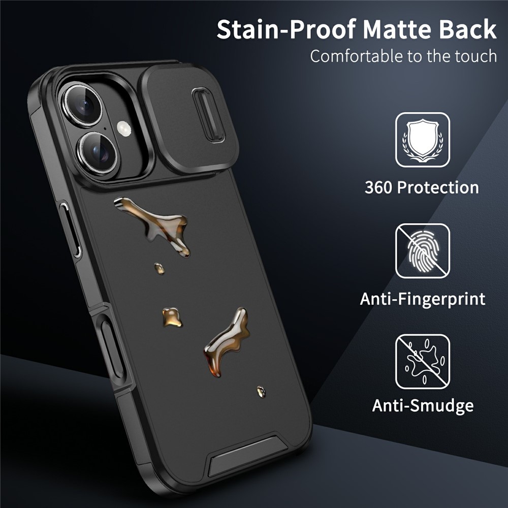  iPhone 17 Skal Hybrid Armor CamCover Svart