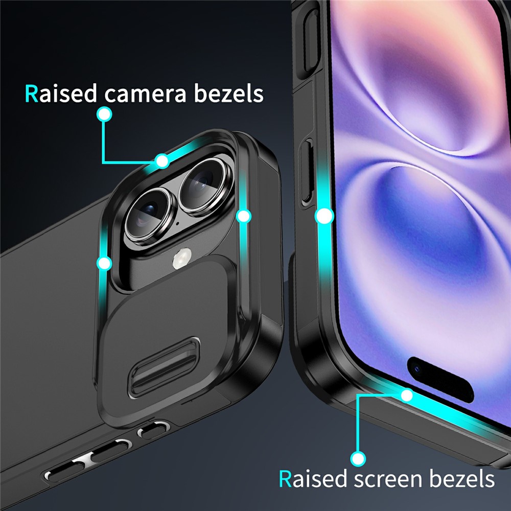  iPhone 17 Skal Hybrid Armor CamCover Svart
