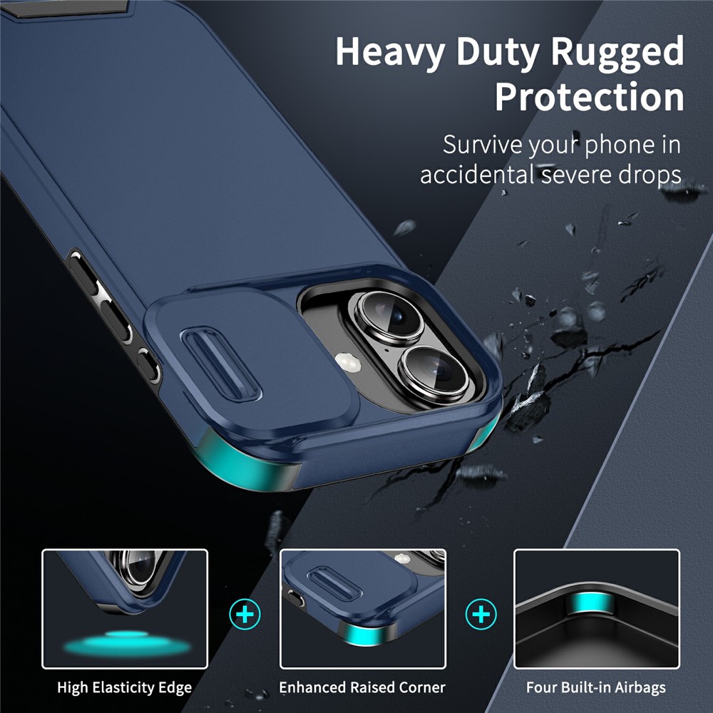  iPhone 17 Skal Hybrid Armor CamCover Blå