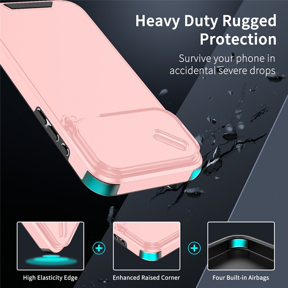  iPhone 17 Pro Max Skal Hybrid Armor CamCover Rosa