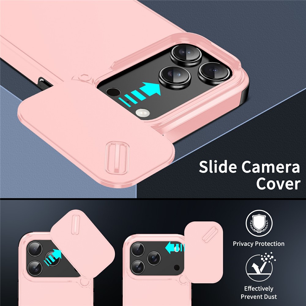  iPhone 17 Pro Max Skal Hybrid Armor CamCover Rosa