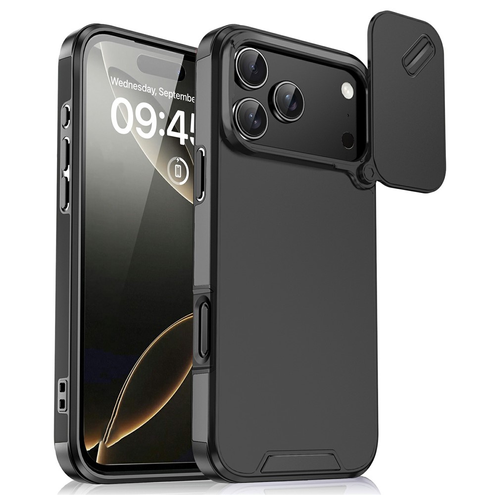  iPhone 17 Pro Max Skal Hybrid Armor CamCover Svart