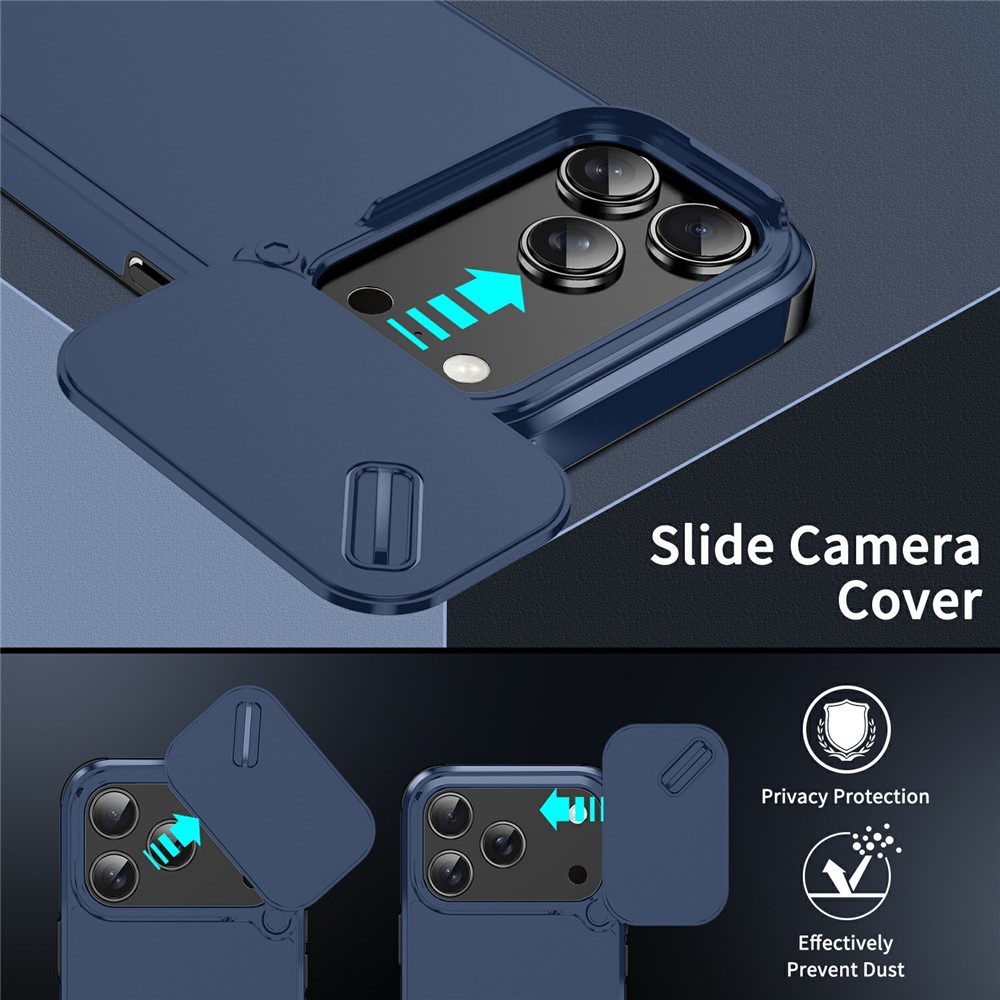 iPhone 17 Pro Max Skal Hybrid Armor CamCover Blå