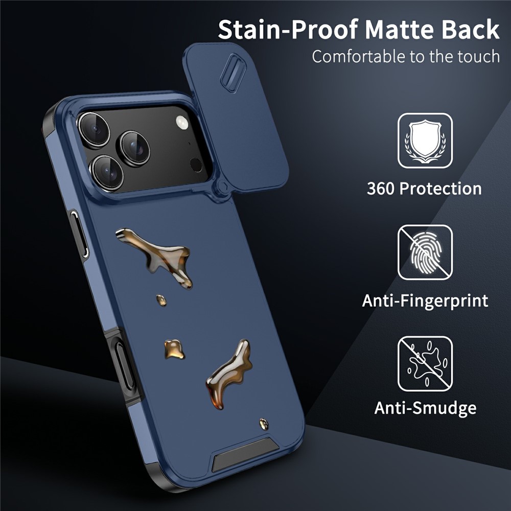  iPhone 17 Pro Max Skal Hybrid Armor CamCover Blå