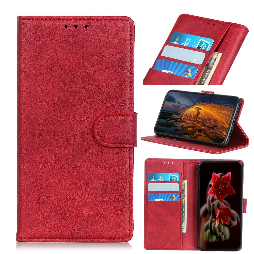  Samsung Galaxy S26 Fodral Läder Röd