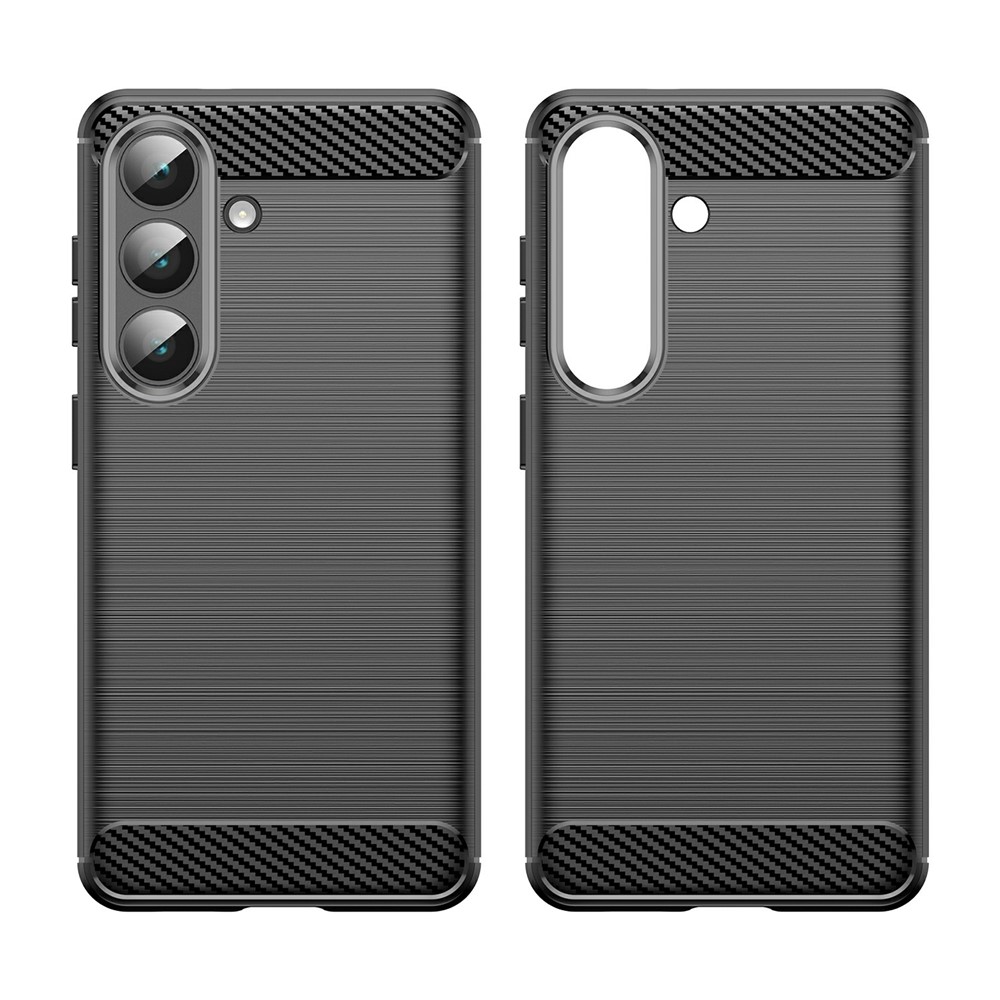  Samsung Galaxy S26 Skal Borstad Stål Textur Svart