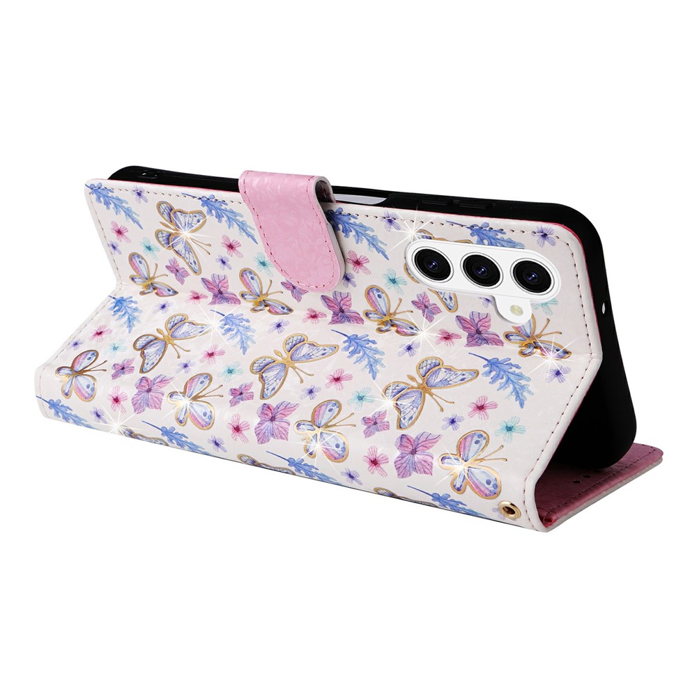  Samsung Galaxy S26 Plus Fodral RFID Läder Fjärilar/Blommor