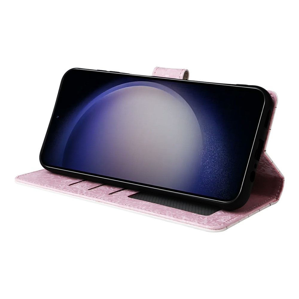  Samsung Galaxy S26 Plus Fodral RFID Läder Små Blommor