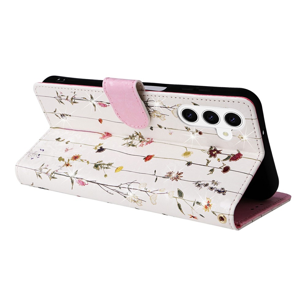  Samsung Galaxy S26 Plus Fodral RFID Läder Små Blommor