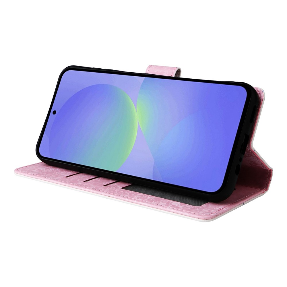  Samsung Galaxy A37 5G Fodral RFID Läder Fjärilar/Blommor