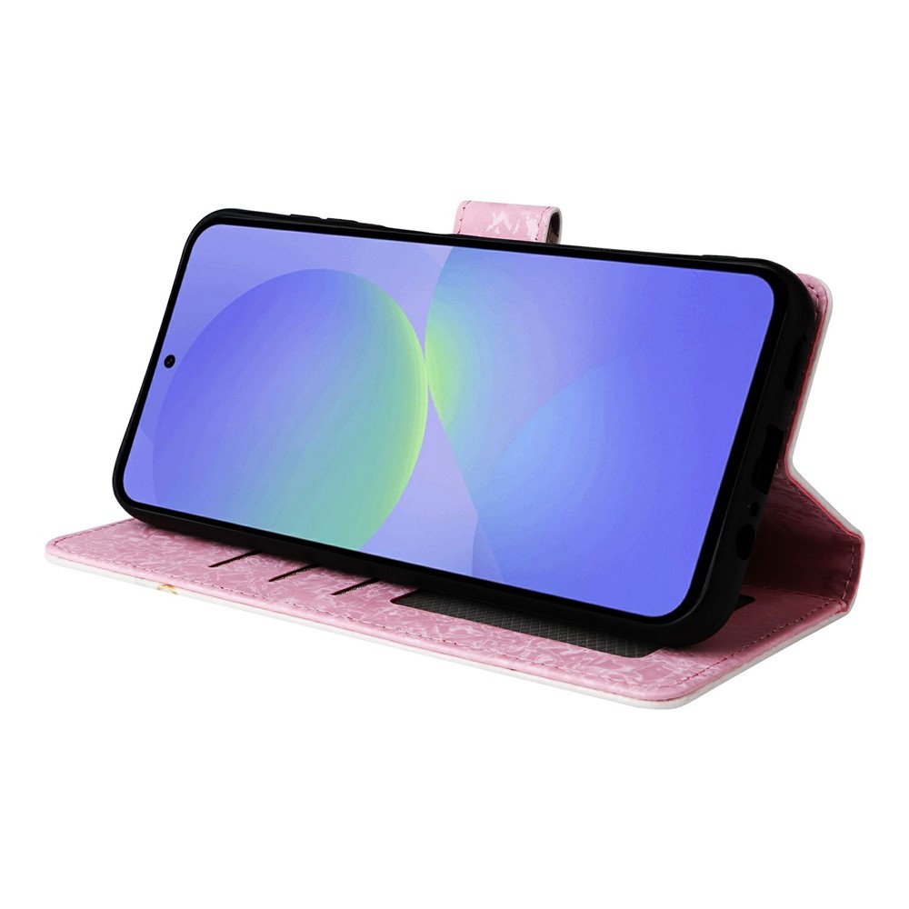  Samsung Galaxy A37 5G Fodral RFID Läder Färgglada Blommor
