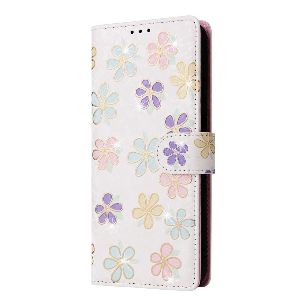  Samsung Galaxy A37 5G Fodral RFID Läder Färgglada Blommor