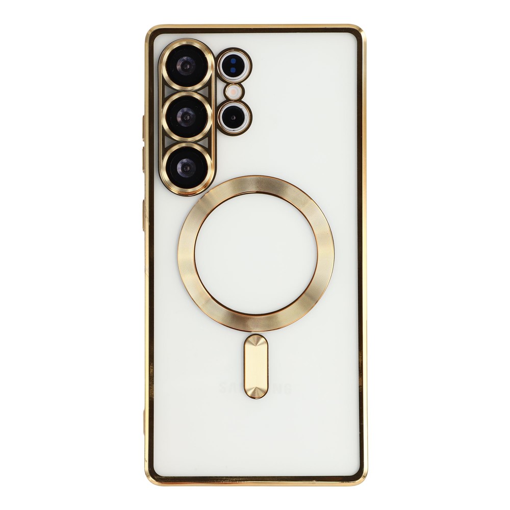  Samsung Galaxy S26 Ultra Skal MagSafe Electroplated TPU Guld