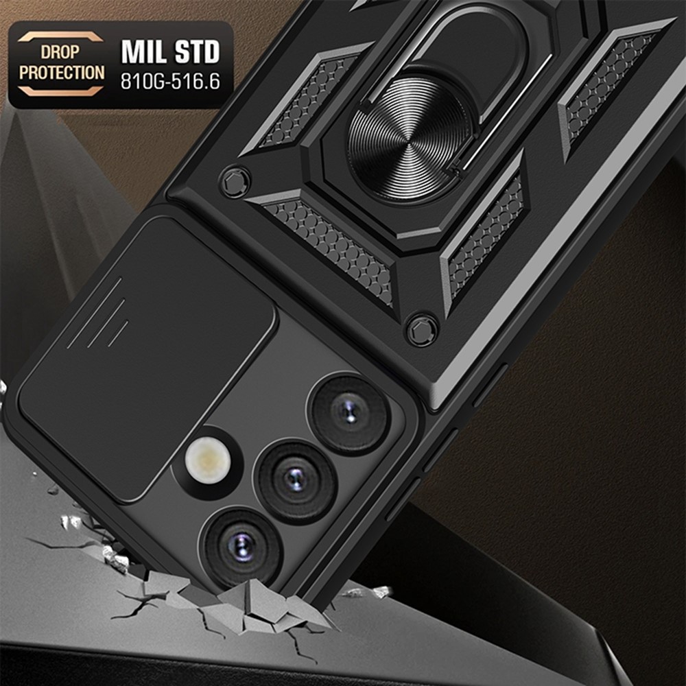  Samsung Galaxy S26 Skal CamShield Ring Hybrid Blå