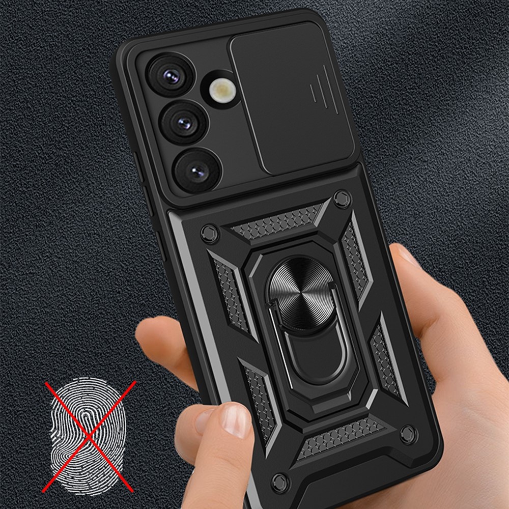  Samsung Galaxy S26 Skal CamShield Ring Hybrid Roséguld