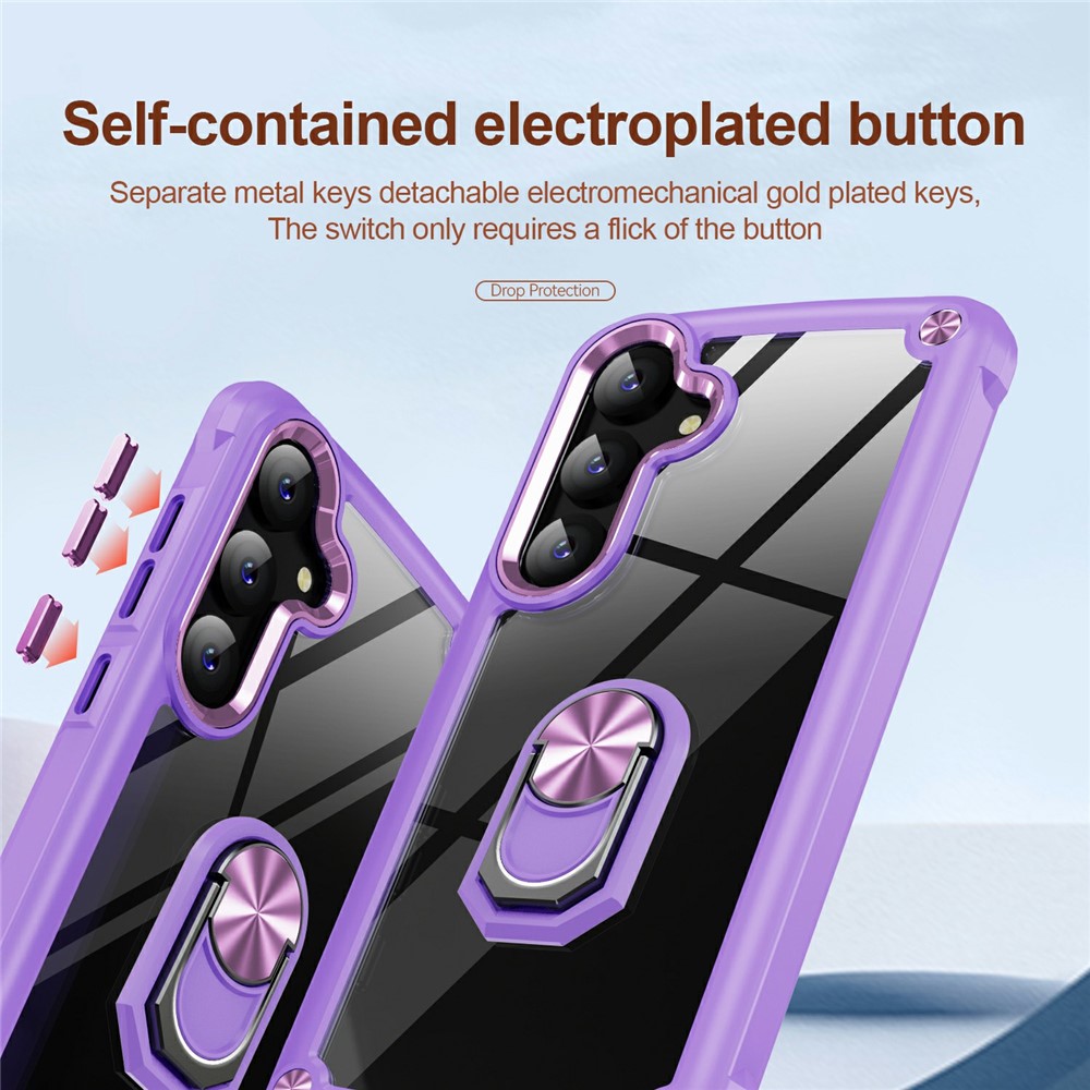  Samsung Galaxy S26 Skal Shockproof Ring Hybrid Lila