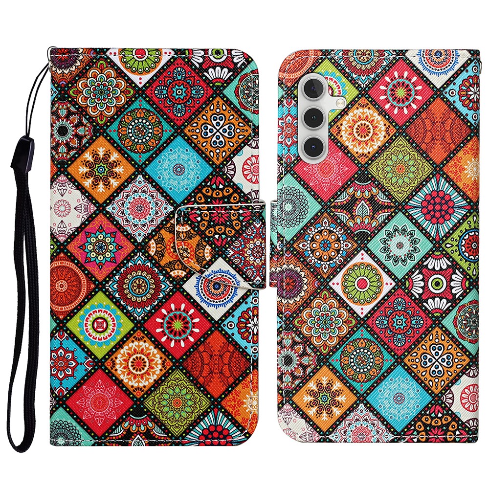 Samsung Galaxy S26 Fodral Med Tryck Mandala Blommor