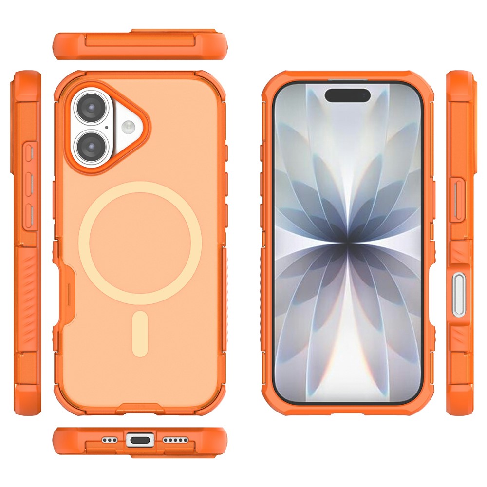  iPhone 17 Skal MagSafe Shockproof Hybrid Orange